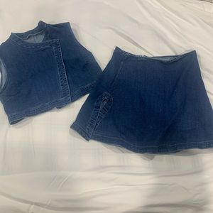 Two peice jean dress